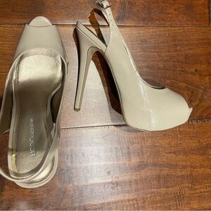 BCBG Generation Platform Nude Heels